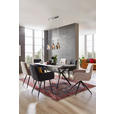 ESSTISCH in Metall, Keramik 180/90/75 cm  - Schwarz/Grau, Design, Keramik/Metall (180/90/75cm) - Hom`in