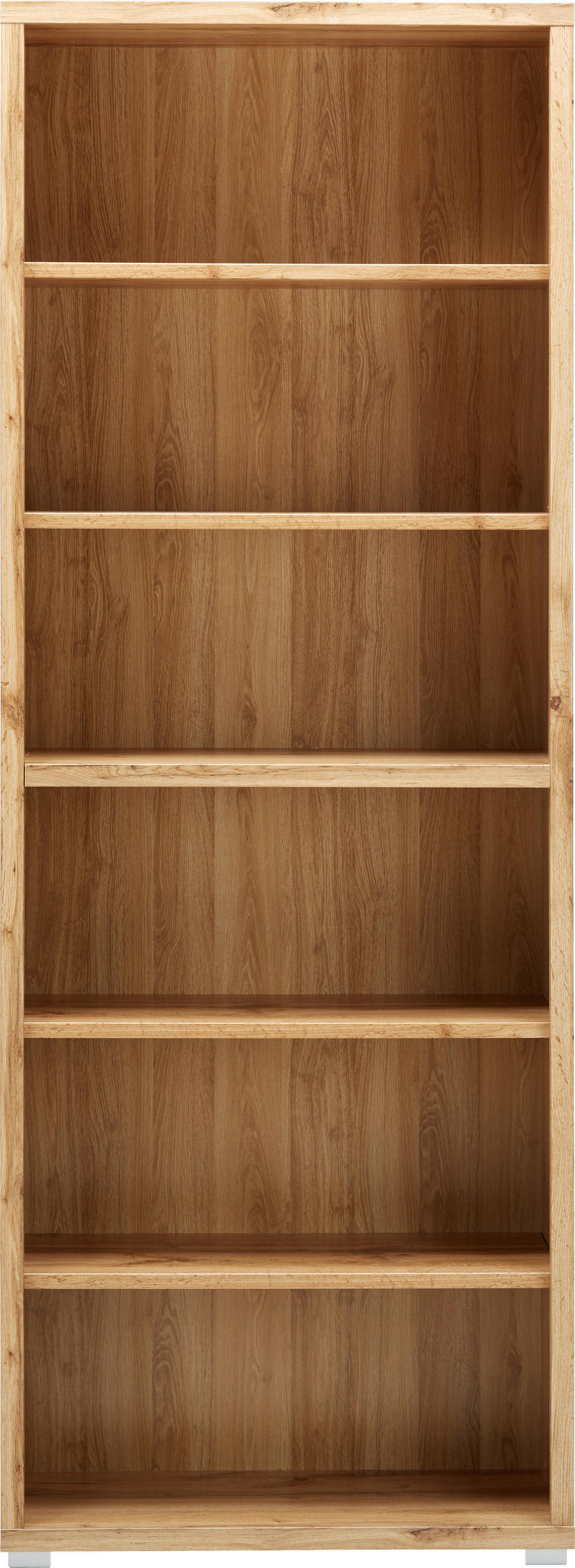 REGAL Eichefarben  - Eichefarben/Silberfarben, MODERN, Holzwerkstoff (80/218/36cm) - Xora