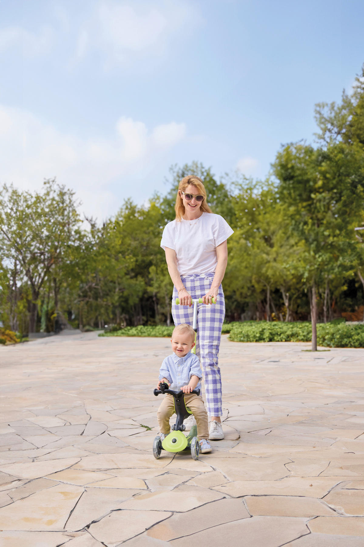 LAUFRAD GO-UP ACTIVE LIGHTS 3IN1  - Limette/Hellgrün, LIFESTYLE, Kunststoff/Metall (67/28/95,5cm) - GLOBBER