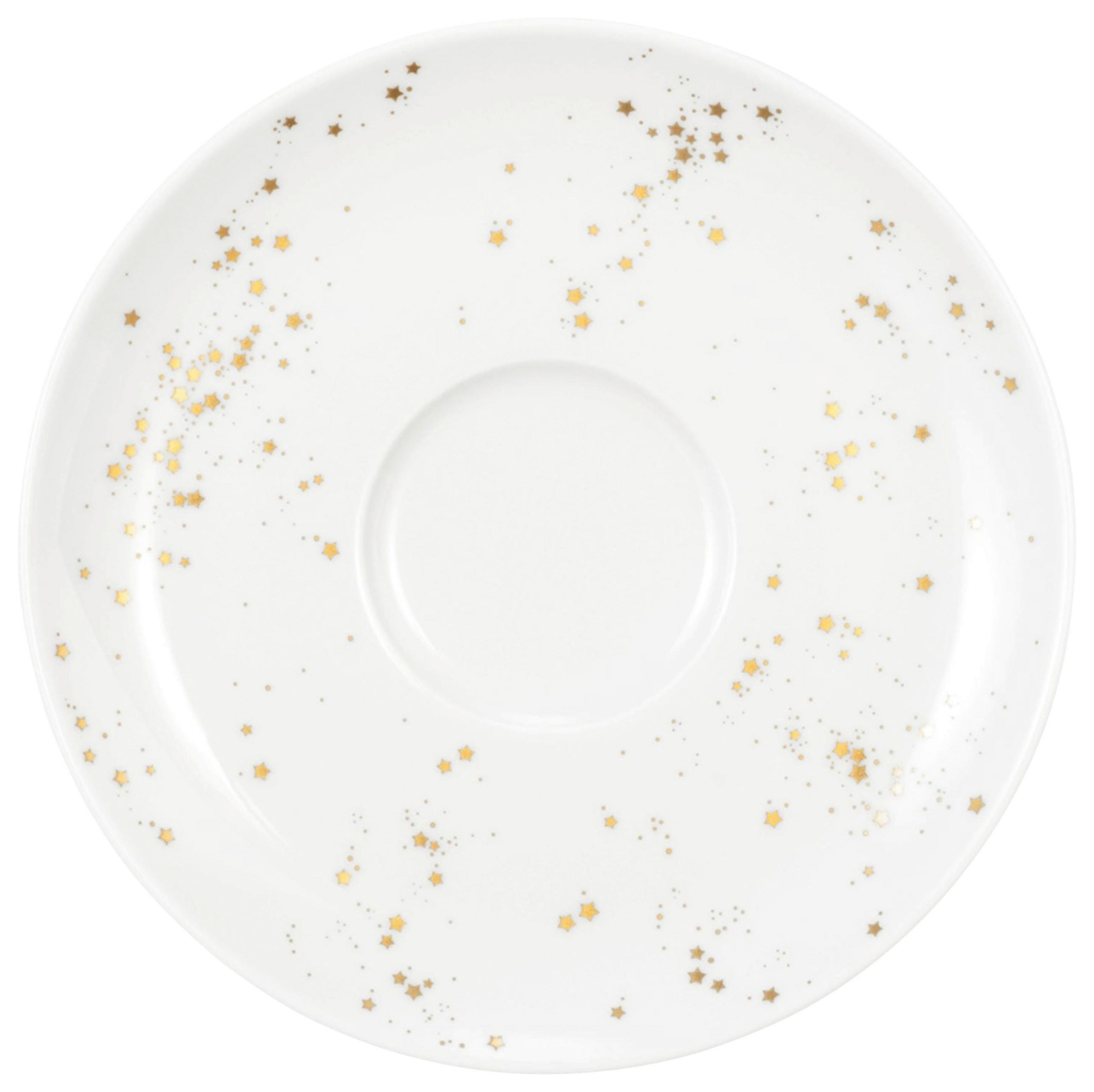 UNTERTASSE - Goldfarben/Weiß, Design, Keramik (16,5cm) - Seltmann Weiden