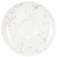 UNTERTASSE - Goldfarben/Weiß, Design, Keramik (16,5cm) - Seltmann Weiden