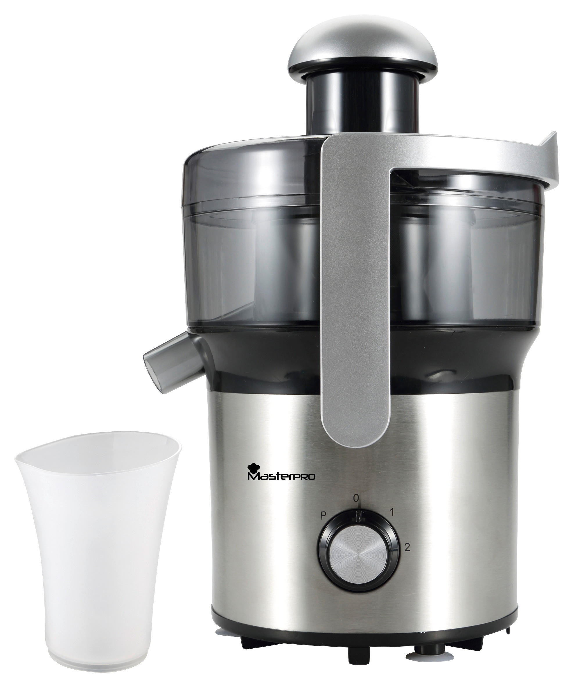 ENTSAFTER  - Silberfarben/Schwarz, Basics, Kunststoff/Metall (22,4/22/34,2cm) - Masterpro