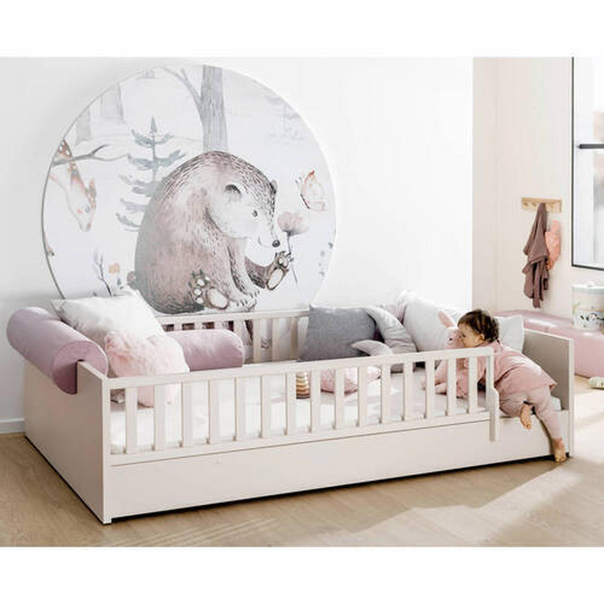 PADLÓÁGY Little Flo  - bézs/fekete, Konventionell, faalapú anyag (90/200cm) - Paidi