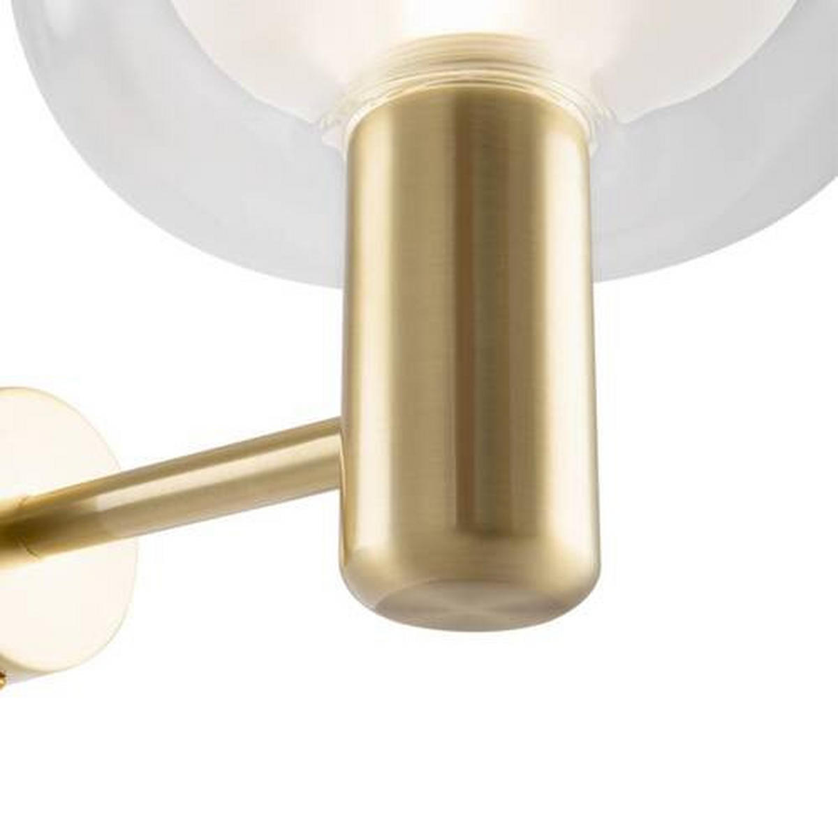 VÄGGLAMPA Modern   - guldfärgad/transparent, Trend, metall/glas (21/18/22,7cm) - MAYTONI