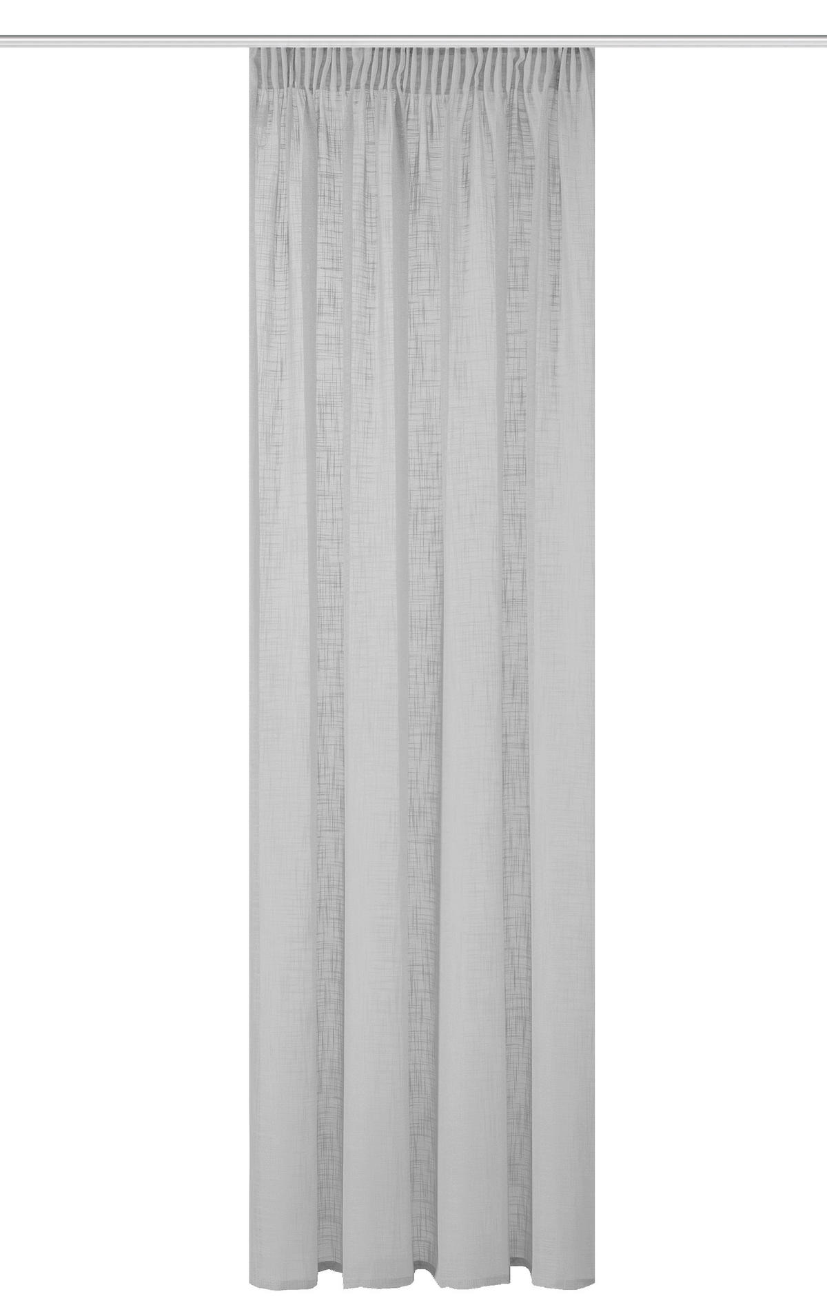 FERTIGVORHANG  halbtransparent  140/245 cm   - Grau, Basics, Textil (140/245cm)