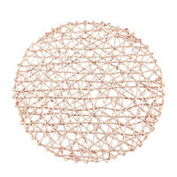 PODMETAČI ZA STOL boje pijeska , papir   - boje pijeska, Konvencionalno, papir (38cm) - Ambia Home