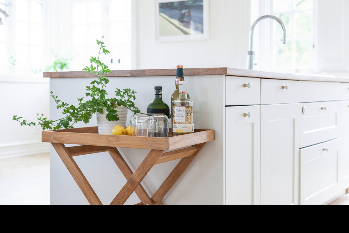 TABLETTTISCH in Holz 60/40/65 cm  - Teakfarben, Konventionell, Holz (60/40/65cm) - MID.YOU