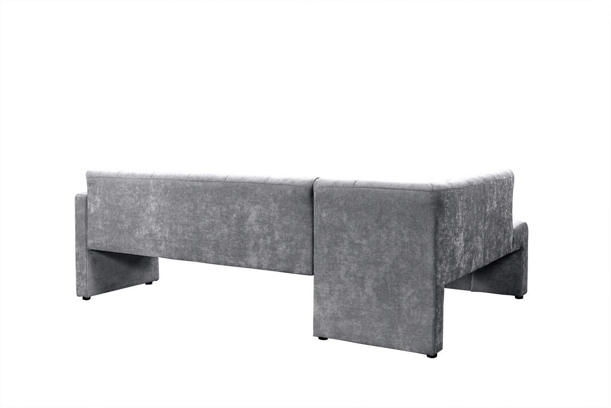 ROHOVÁ LAVICE, buk, antracitová - černá/antracitová, Moderní, dřevo/kompozitní dřevo (245/157cm) - Livetastic