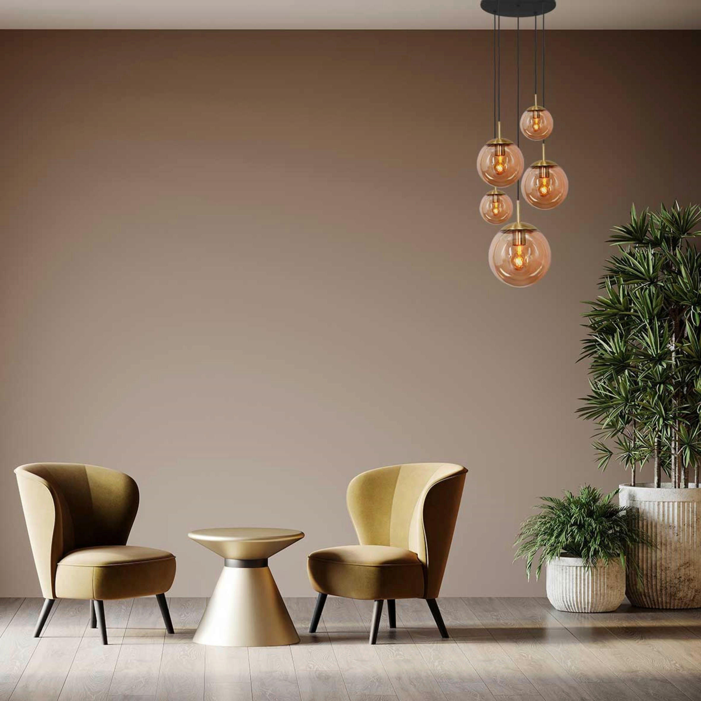 DECKENLEUCHTE 60/115-373/60 cm   - Schwarz, Trend, Glas/Metall (60/115-373/60cm)