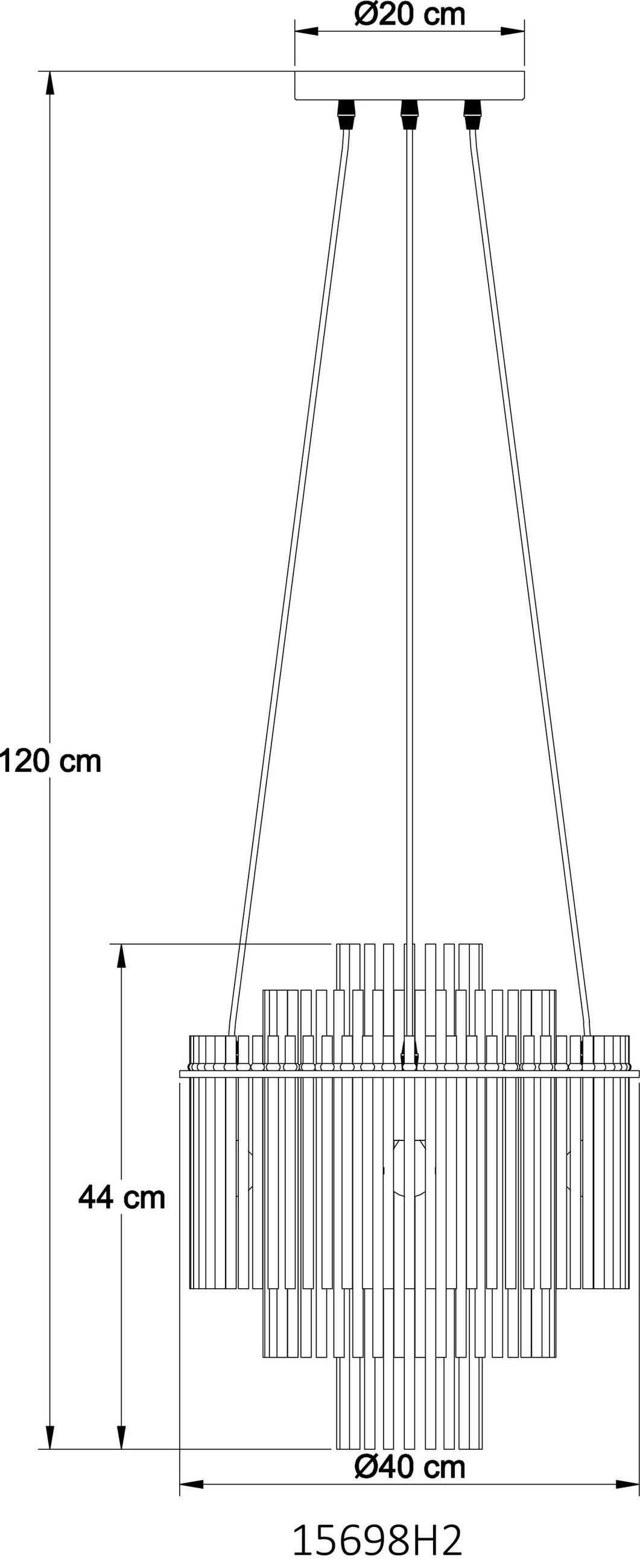 VISEČA SVETILKA  GORLEY      40/120 cm      E14 - siva/črna, Basics, kovina/umetna masa (40/120cm) - Globo