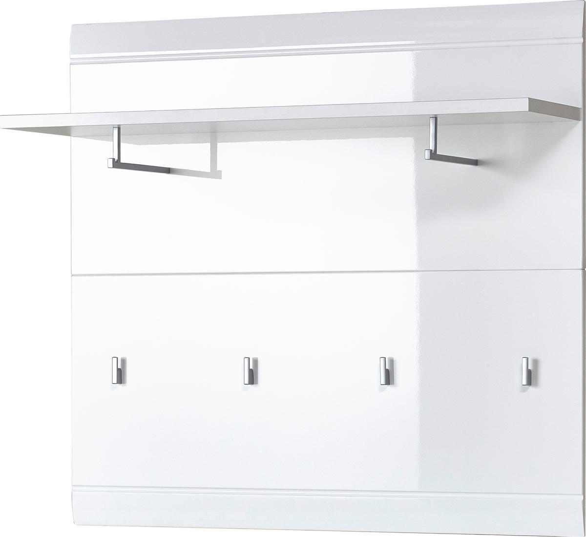 GARDEROBENPANEEL  in 95,9/90/30 cm  - Weiss, Design, Holzwerkstoff (95,9/90/30cm) - Carryhome