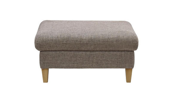 HOCKER Flachgewebe Braun  - Eichefarben/Braun, KONVENTIONELL, Holz/Textil (95/49/65cm) - Cantus