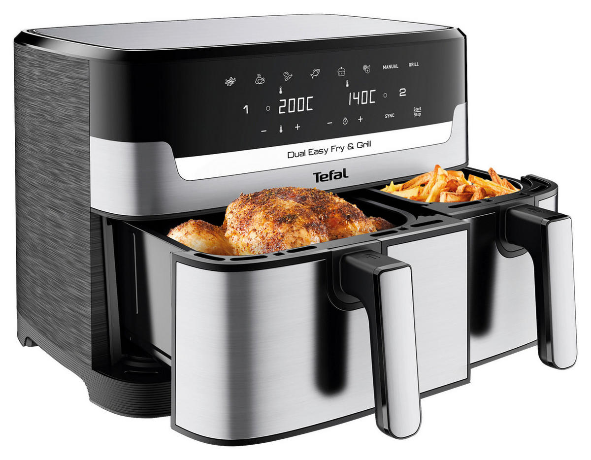HEIßLUFTFRITTEUSE 8,3 l  - Edelstahlfarben, LIFESTYLE, Metall (41,8/40,2/30,5cm) - Tefal