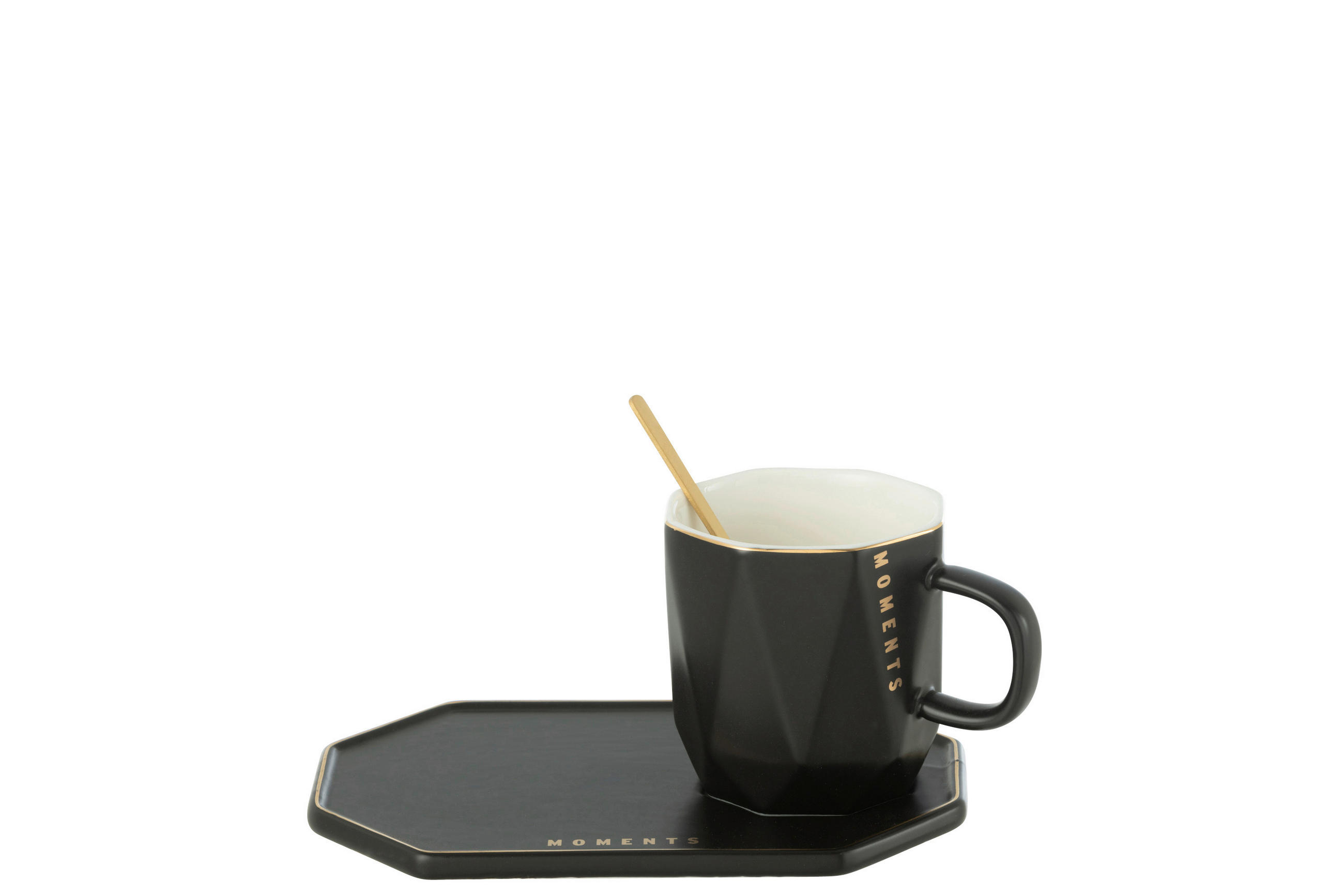 BECHER  - Schwarz, Basics, Keramik (17,8/12,2/8cm) - Ambia Home