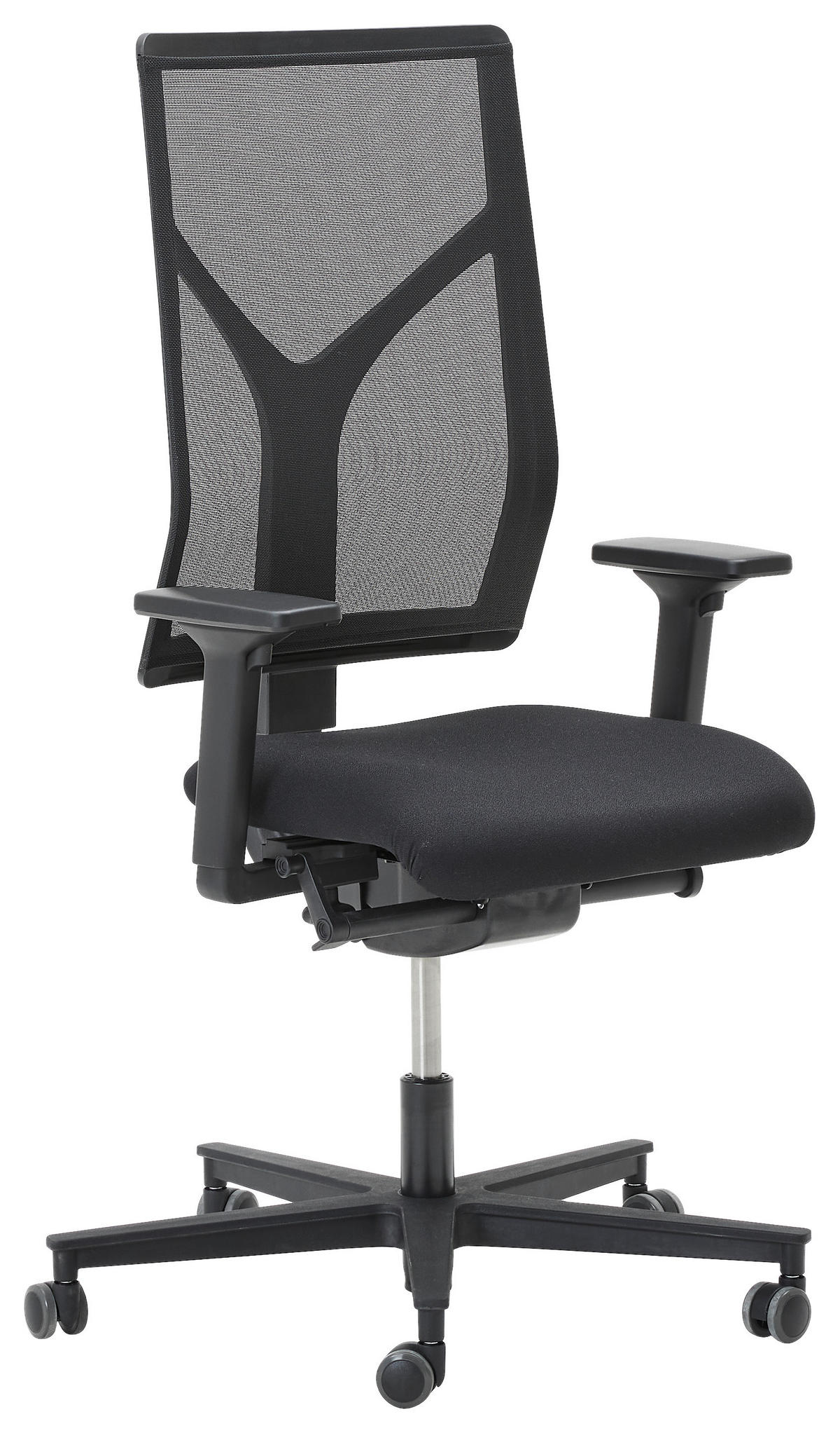 DREHSTUHL Schwarz  - Schwarz, KONVENTIONELL, Kunststoff/Textil (63/105/46cm) - Dieter Knoll