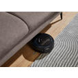 ECKSOFA in Chenille, Mikrofaser Haselnussfarben  157/299 cm  - Schwarz/Haselnussfarben, Design, Textil/Metall (157/299cm) - Dieter Knoll