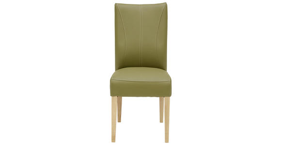 STUHL in Holz, Textil Grün, Eichefarben - Eichefarben/Grün, KONVENTIONELL, Holz/Textil (44/98/64cm) - Venda