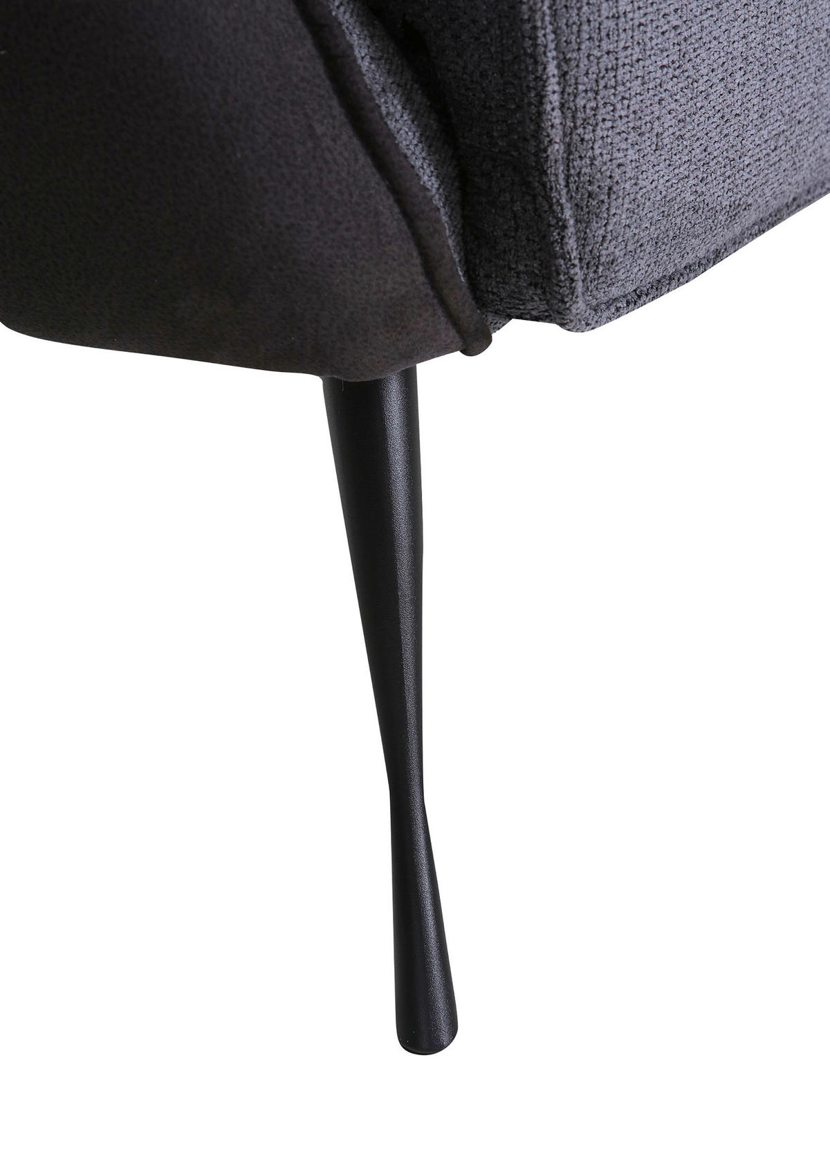 ÖRONLAPPSFÅTÖLJ i flatväv grå, mörkgrå  - mörkgrå/svart, Design, metall/textil (83/106/89cm)