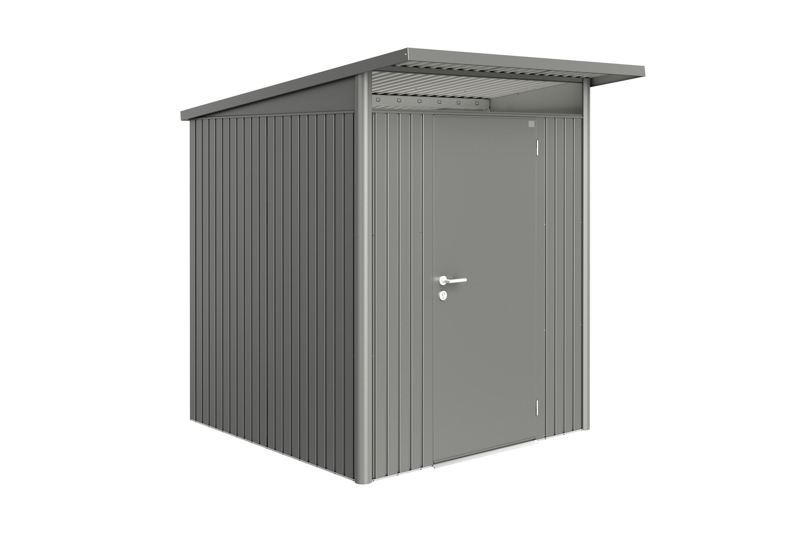 GERÄTEHAUS 180/218/220 cm  - Anthrazit, Design, Metall (180/218/220cm) - Biohort