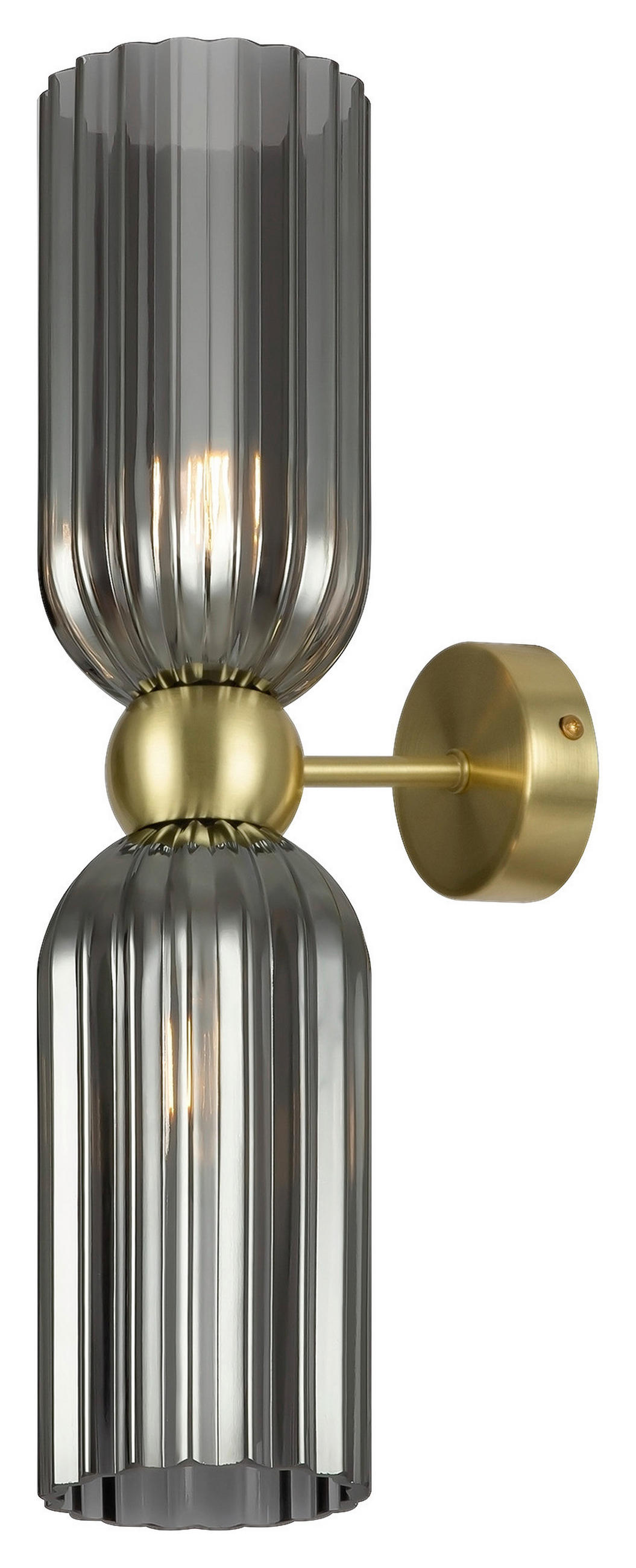 WANDLEUCHTE Modern  18/43,5/10 cm   - Goldfarben, Trend, Glas/Metall (18/43,5/10cm) - MAYTONI