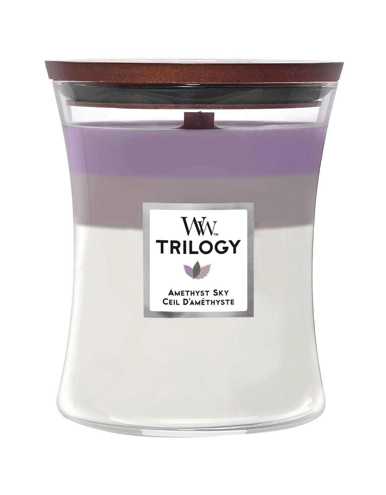 DIŠEČA SVEČA - Basics, steklo/les (10/11/10cm) - WoodWick