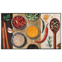 FUßMATTE 60/180 cm Hot Spice  - Multicolor, Trend, Kunststoff/Textil (60/180cm) - wash+dry