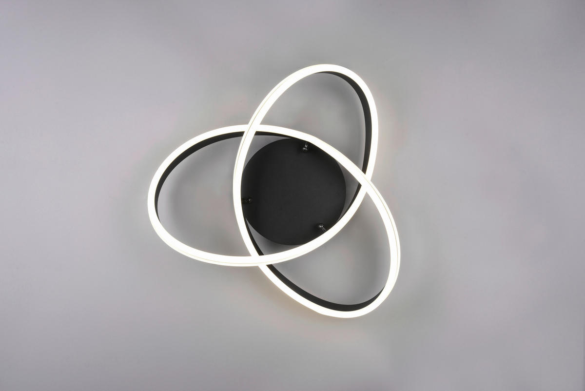 LED-TAKLAMPA Nuria 59/14 cm  - svart, Basics, metall (59/14cm) - Trio Leuchten