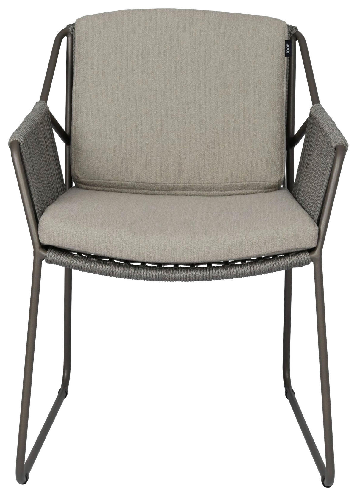 GARTENSTUHL Edelstahl Schlammfarben, Taupe  - Taupe/Schlammfarben, Basics, Textil/Metall (62/82/68cm) - Joop!