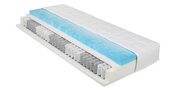 BOXSPRINGMATRATZE 160/200 cm Höhe ca.  - Weiß, Basics, Textil (160/200cm) - Xora