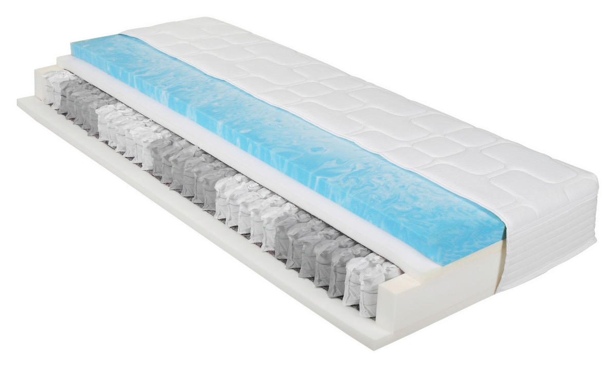 BOXSPRINGMATRATZE - Weiß, Basics, Textil (90/190cm) - Xora