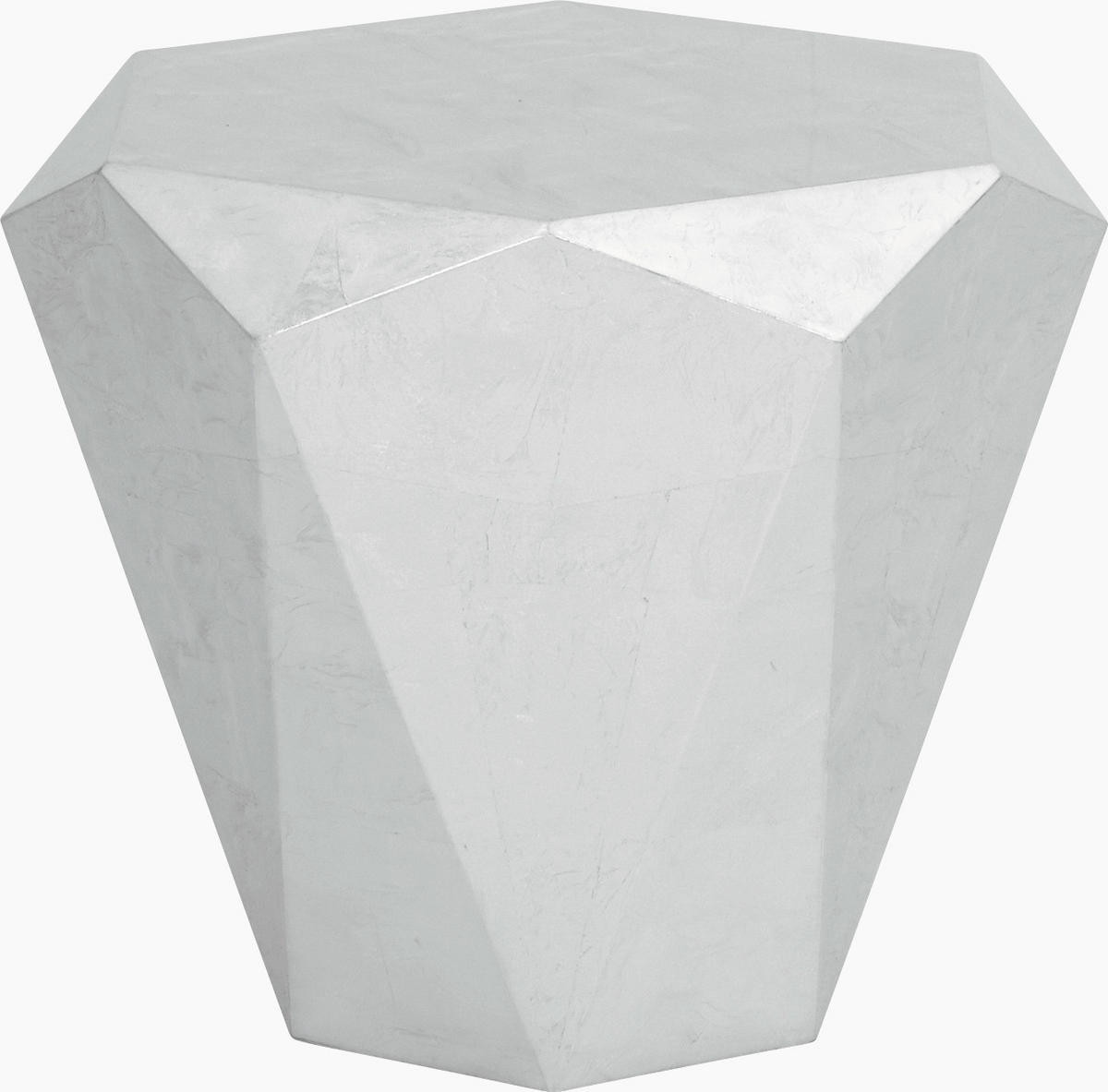 COUCHTISCH in Metall 60/54/50 cm  - Silberfarben, Design, Metall (60/54/50cm) - Bretz