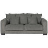2,5-SITS SOFFA i manchester mörkgrå  - mörkgrå/svart, Klassisk, trä/textil (203/83/126cm) - MID.YOU