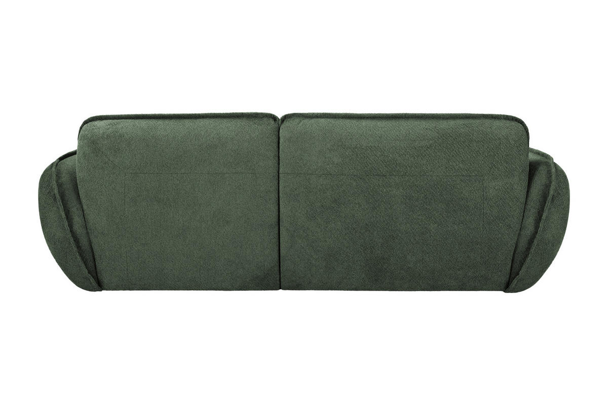 ECKSOFA  Struktur Grün  - Schwarz/Grün, Modern, Kunststoff/Textil (184/269cm) - Trendmanufaktur