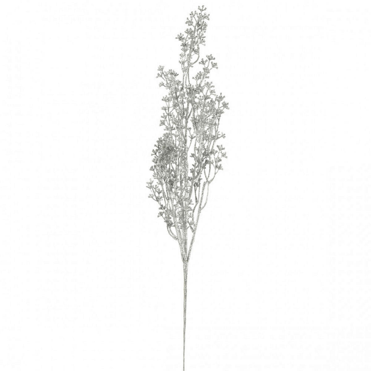 UMETNA ROŽA - srebrne barve, Basics, umetna masa (18/18/82cm)