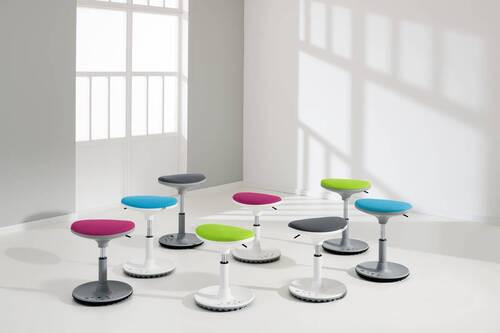 BÜROHOCKER Blau, Grau  - Blau/Grau, Design, Kunststoff/Textil (38/48/27,5cm) - Paidi