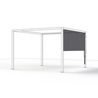 PAVILLON-ROLLO mit Seilzug 300/210/0,5 cm  - Anthrazit, Basics, Textil/Metall (300/210/0,5cm) - Siena Garden