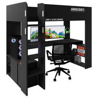 HOCHBETT 90/200 cm Schwarz  - Schwarz, MODERN, Holz/Holzwerkstoff (90/200cm) - Minecraft