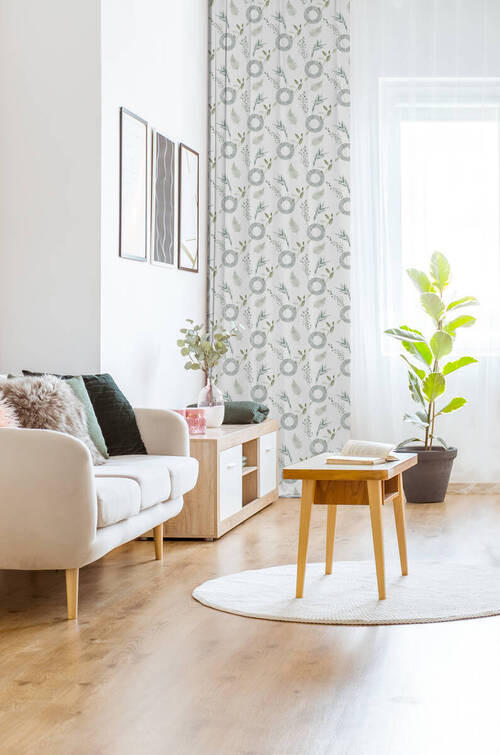 VORHANGSTOFF per lfm blickdicht  - Dunkelgrün/Schwarz, KONVENTIONELL, Textil (140cm) - Esposa