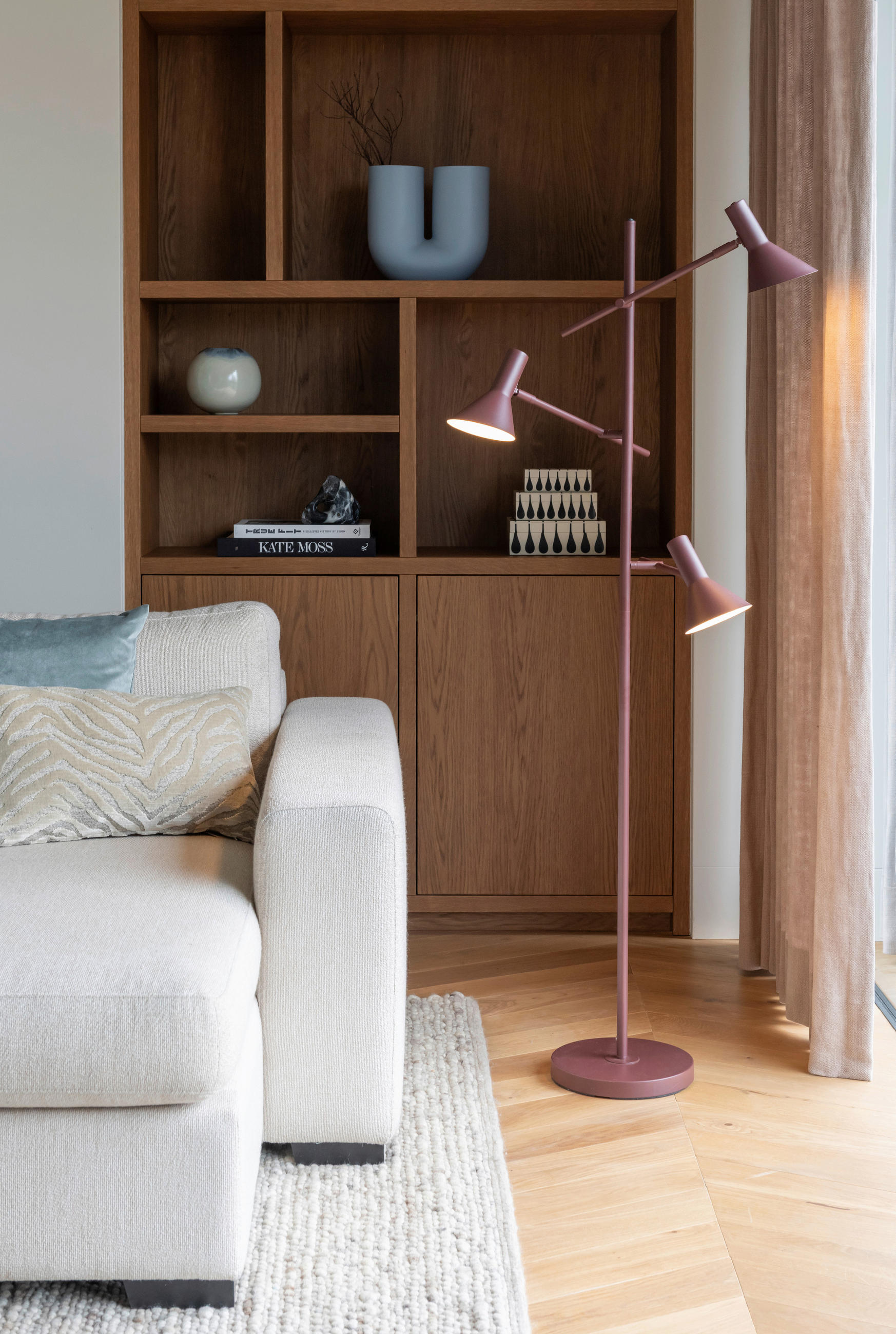 STEHLEUCHTE - Bordeaux, Design, Metall (59/44/171cm) - It's about Romi