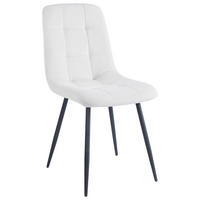 STOL, kovina, tekstil črna, bež  - črna/bež, Design, kovina/tekstil (45/89/58cm) - Boxxx