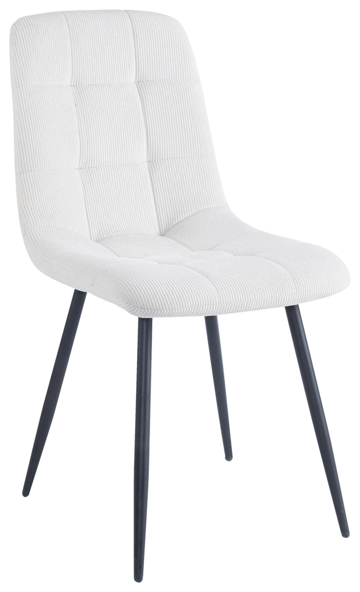 STOL, kovina, tekstil črna, bež  - črna/bež, Design, kovina/tekstil (45/89/58cm) - Boxxx