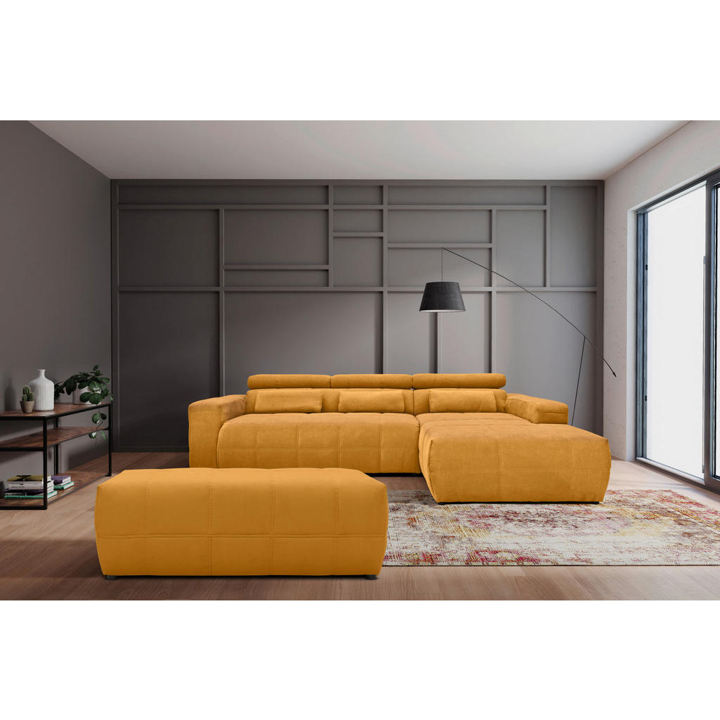 Thumbnail - Mid.you Hocker, Orange, Textil, Uni, rechteckig, 150x60x40 cm, Made in EU, FSC Mix, Wohnzimmer, Hocker, Sitzhocker