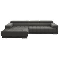 ECKSOFA  Mikrofaser Silberfarben  - Silberfarben, Design, Textil/Metall (190/335cm) - Beldomo Speed