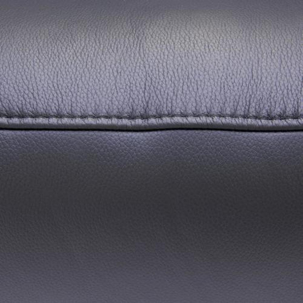 RELAXSESSEL in Leder Schwarz  - Edelstahlfarben/Schwarz, Design, Leder/Metall (75/117/88cm) - Dieter Knoll