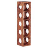 WEINREGAL Sheesham massiv Sheeshamfarben  - Sheeshamfarben, MODERN, Holz (15/70/15cm) - MID.YOU