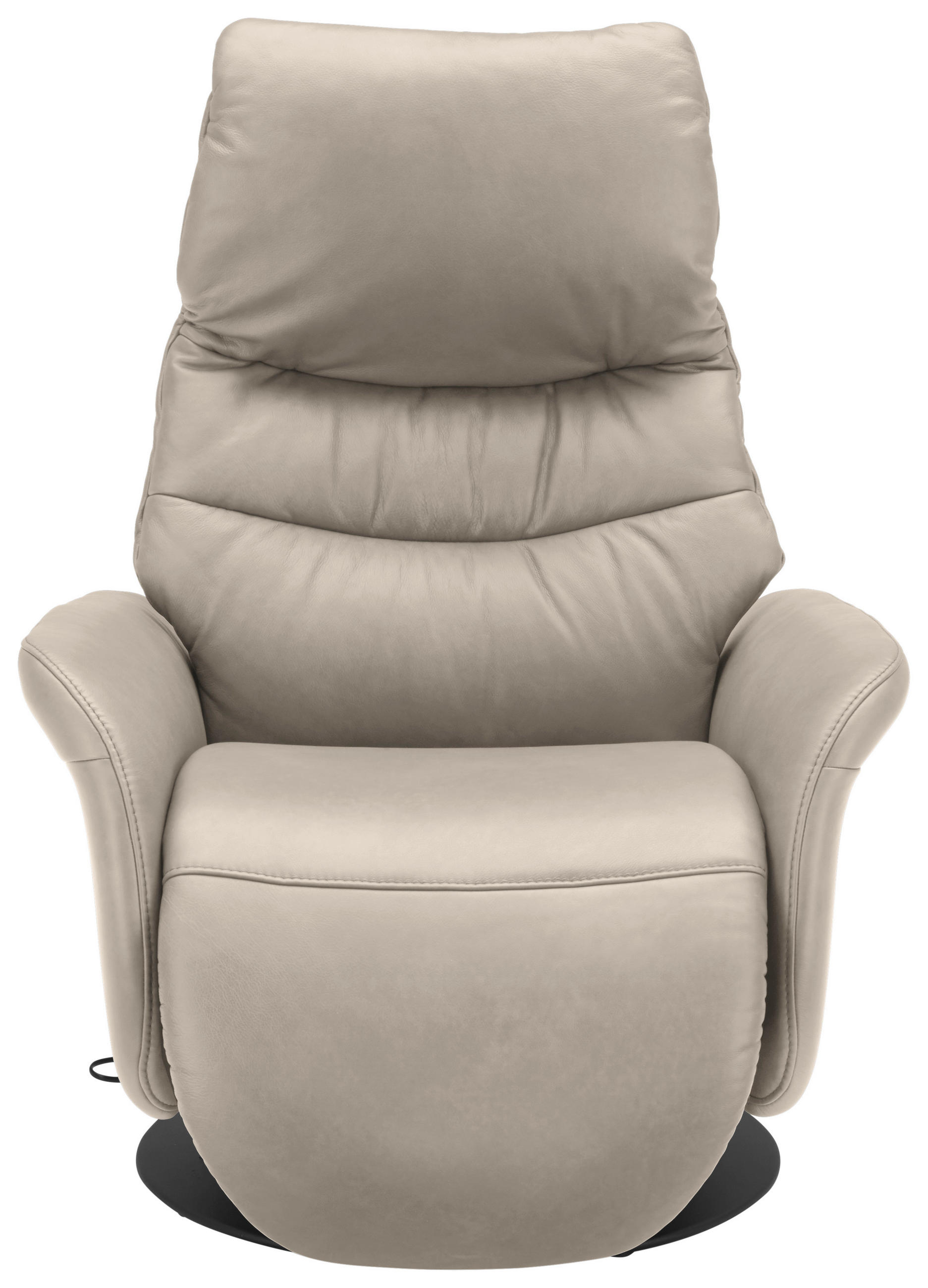 RELAXSESSEL in Leder Creme  - Anthrazit/Creme, Design, Leder/Metall (78/111/85cm) - Himolla Komfortklass