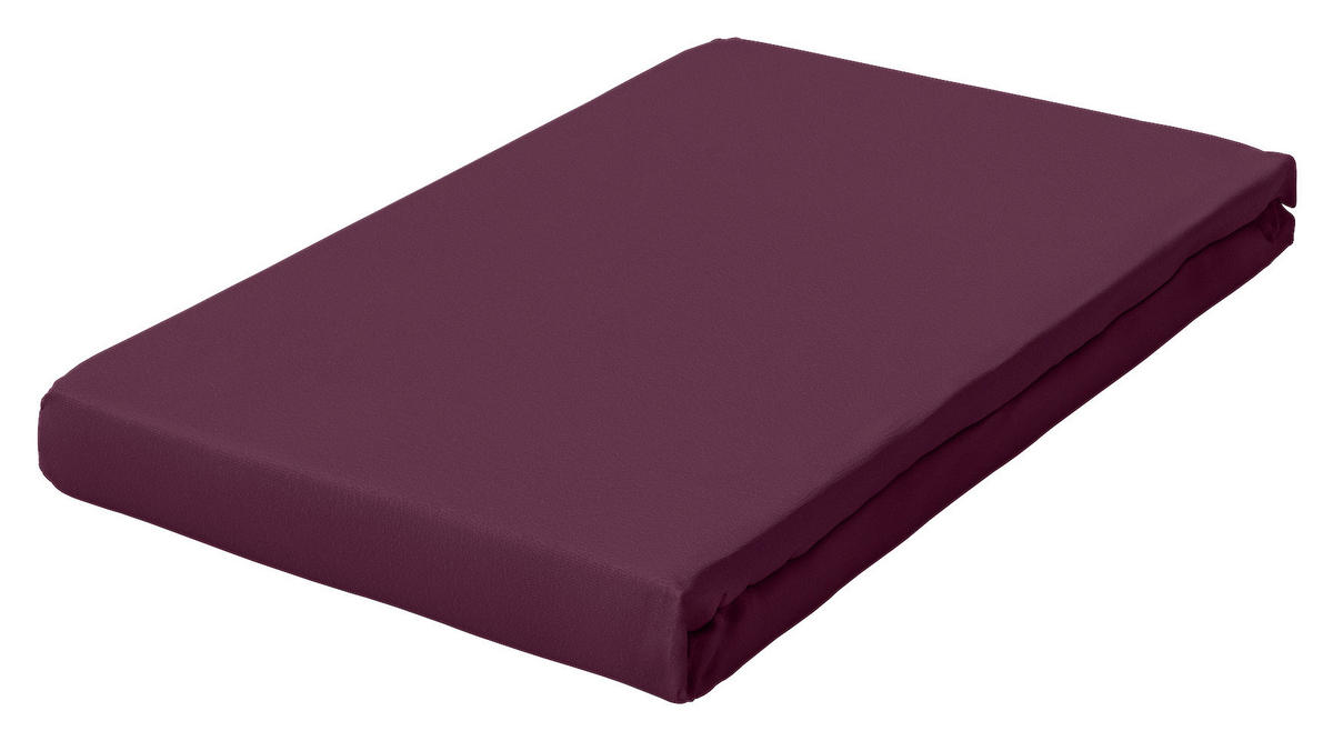SPANNBETTTUCH PURE Jersey  - Lila, Basics, Textil (90-100/190-220cm) - Schlafgut