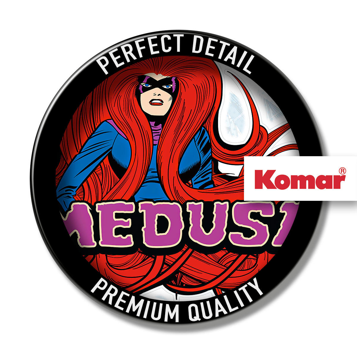 WANDTATTOO 50/70 cm     - Blau/Rot, Basics, Kunststoff (50/70cm) - Komar