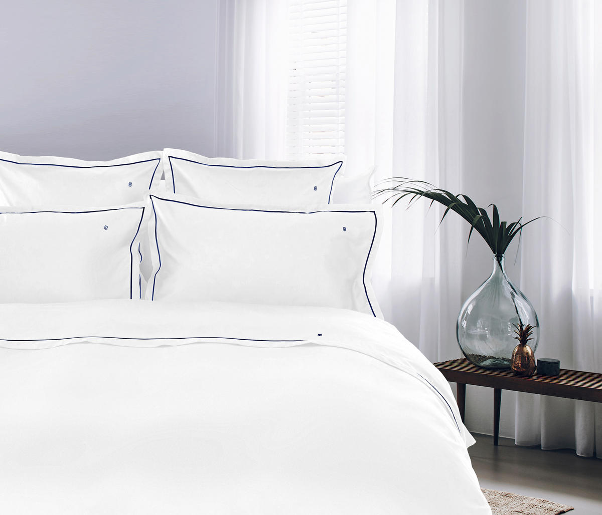 POSTELJINA ARTHUR saten bela  - bela, Lajfstajl, tekstil (200/200cm) - Tommy Hilfiger