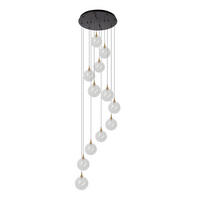 LED-HÄNGELEUCHTE GISELA 61/61/61 cm  - Transparent, Design, Glas (61/61/61cm) - Lucide